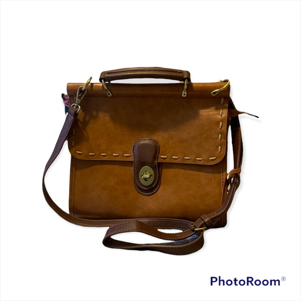 Leather Anthropologie crossbody purse